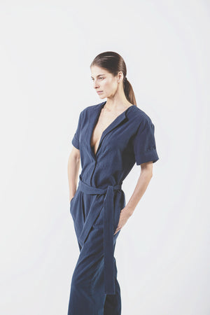 Wolf + Candor The Ford Jumpsuit in Blue
